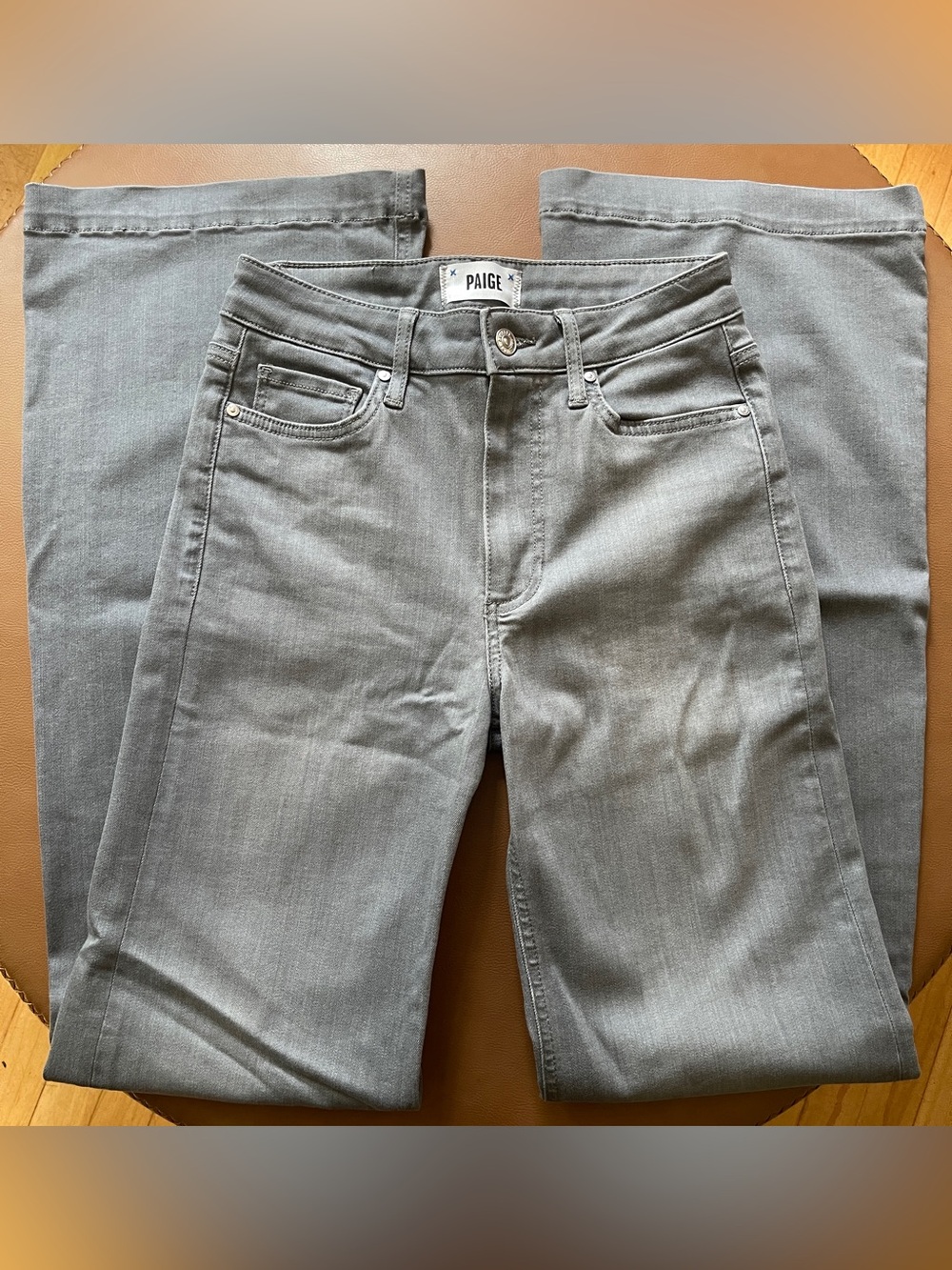 PAIGE Leenah Women's Gray Boot Cut Jeans